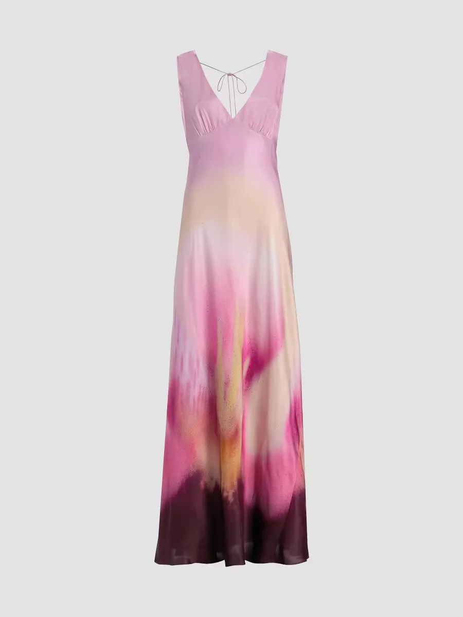 Zarita Ombré V-Neck Gown by Amur