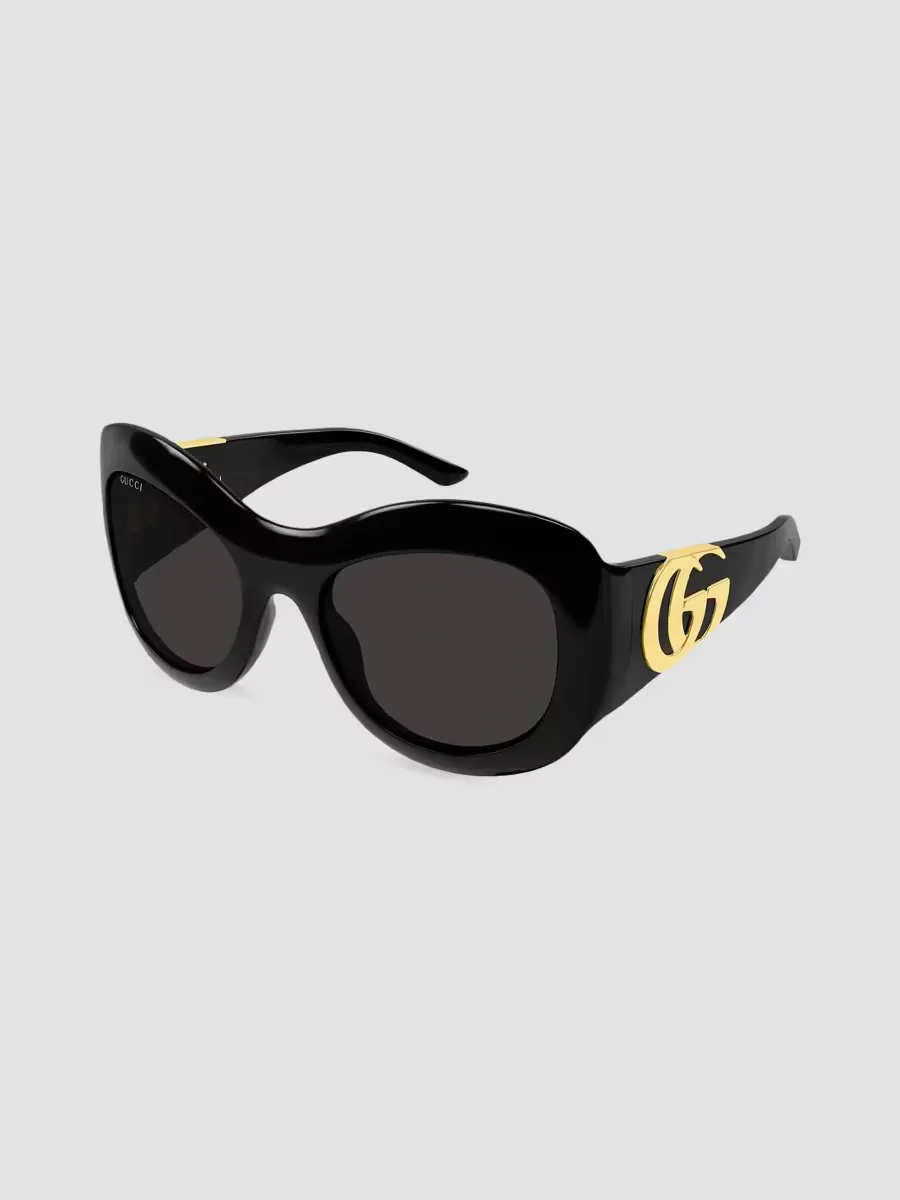 Double G 58MM Butterfly Sunglasses by Gucci