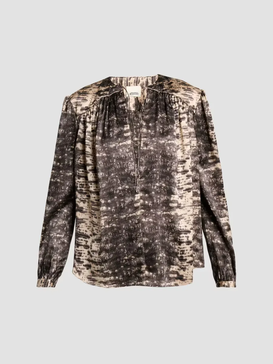 Laraya Printed Silk Blouse by Isabel Marant