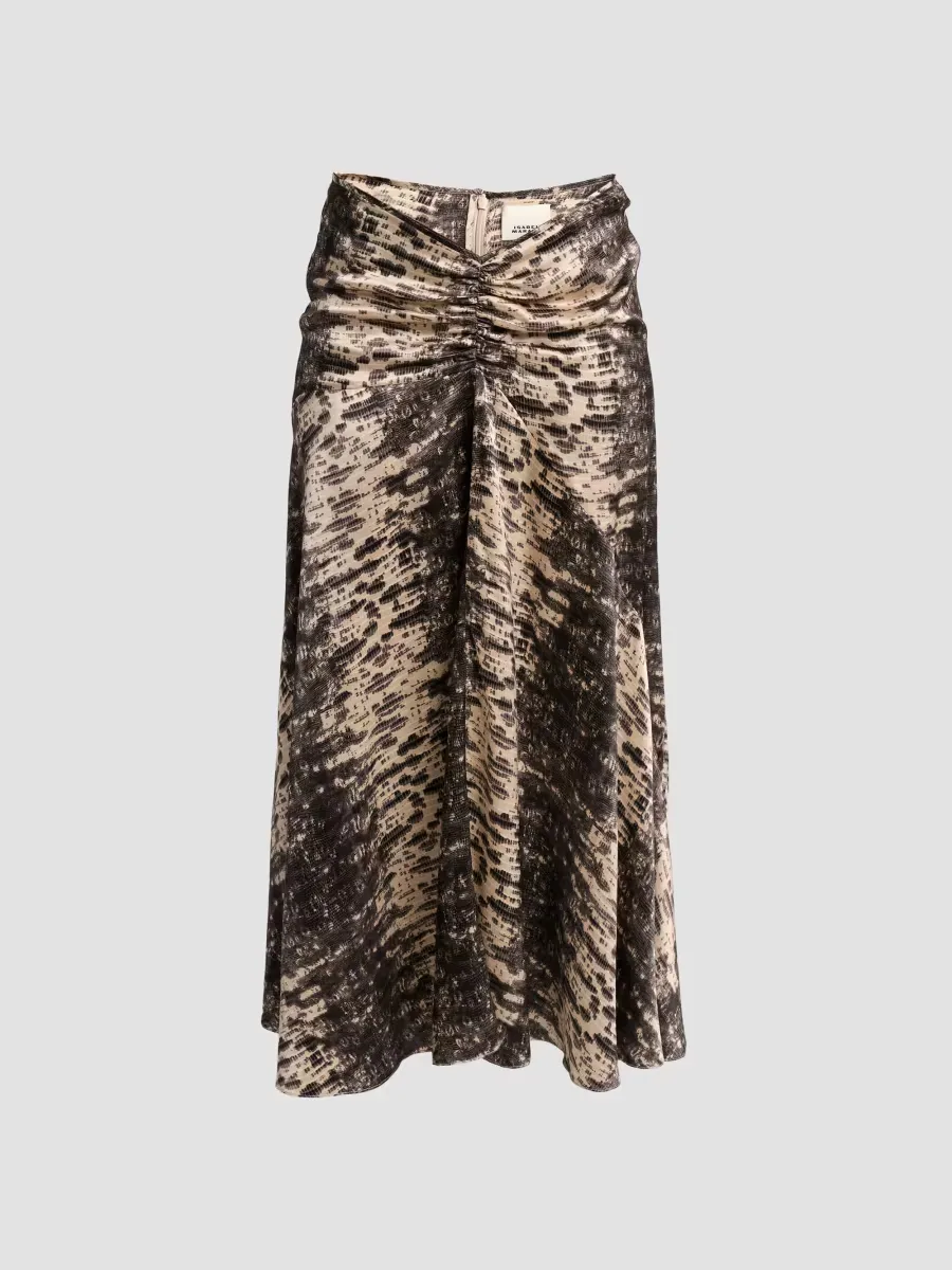 Laren Silk Midi Skirt by Isabel Marant