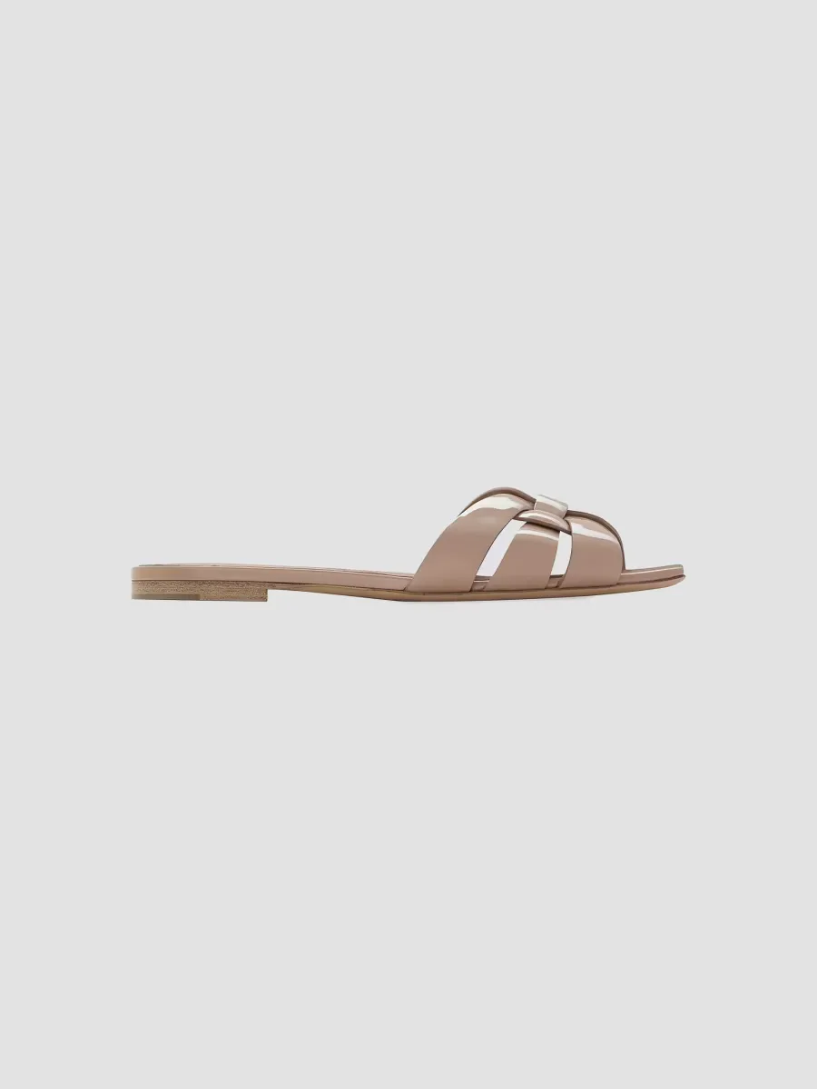Tribute Mules in Patent Leather by Saint Laurent