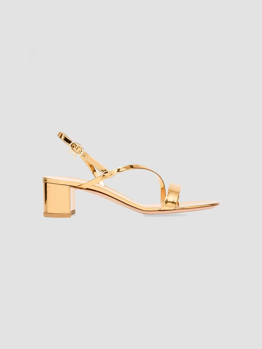 Betsey 45MM Metallic Leather Sandals by Gianvito Rossi