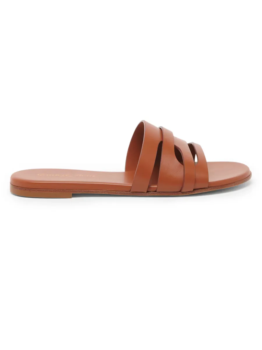 Leather Slides by Gianvito Rossi