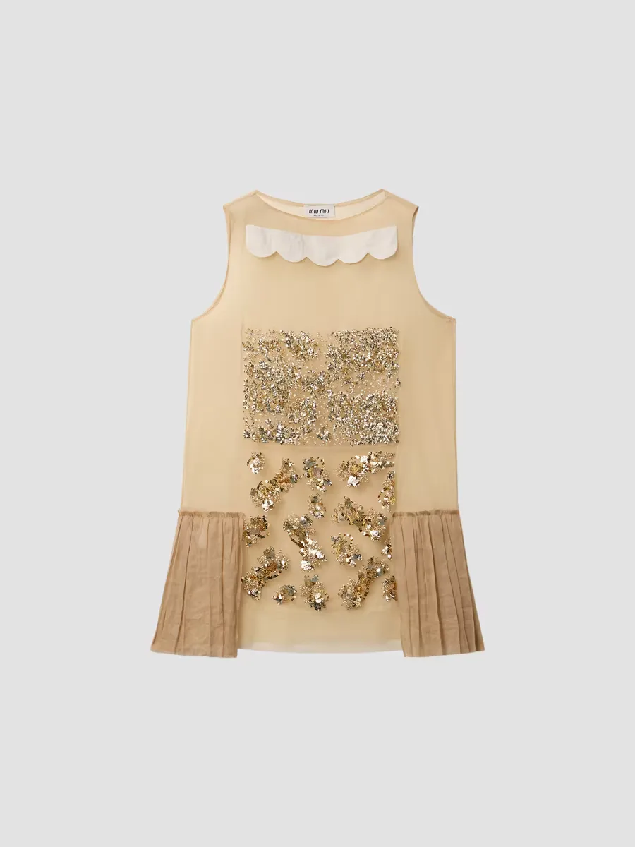 Embellished Tulle Dress