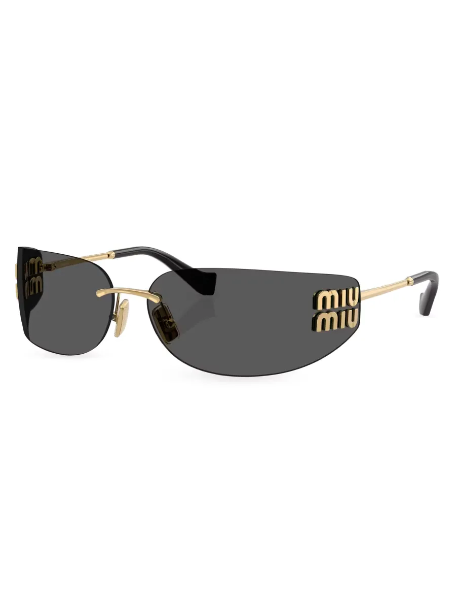 75MM Rectangular Sunglasses by Miu Miu