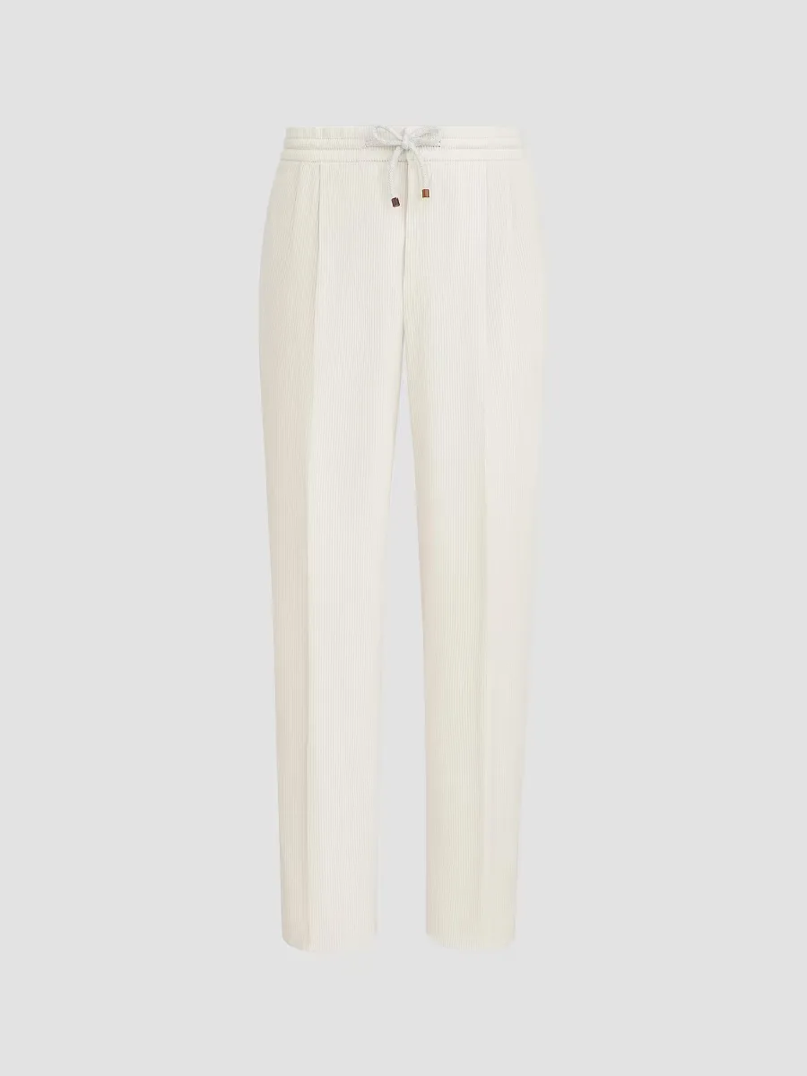 Garment-Dyed Trousers in Cotton Corduroy
