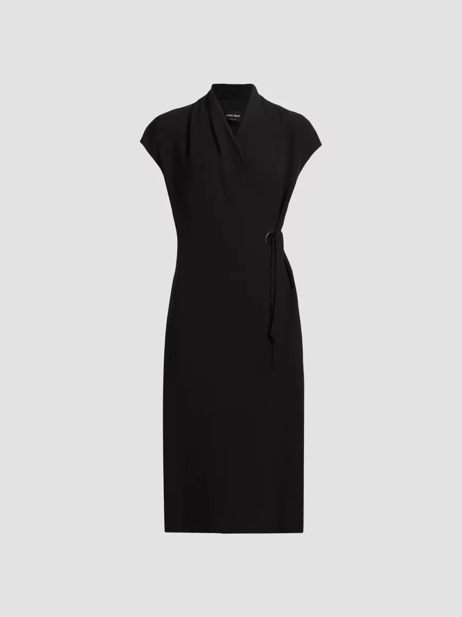 Giorgio Armani Silk Wrap Midi-Dress by Armani