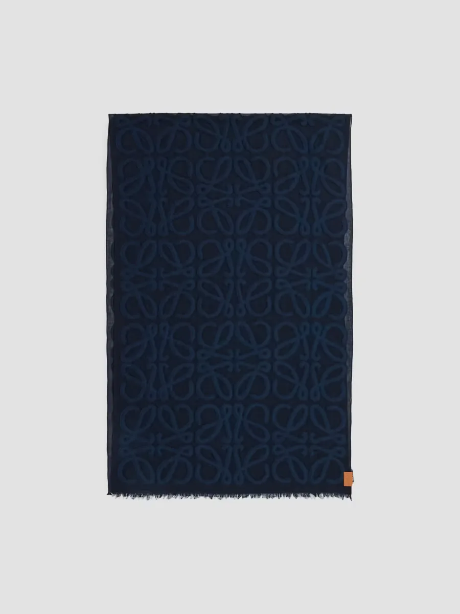 Anagram Wool-Silk-Cotton Scarf by LOEWE