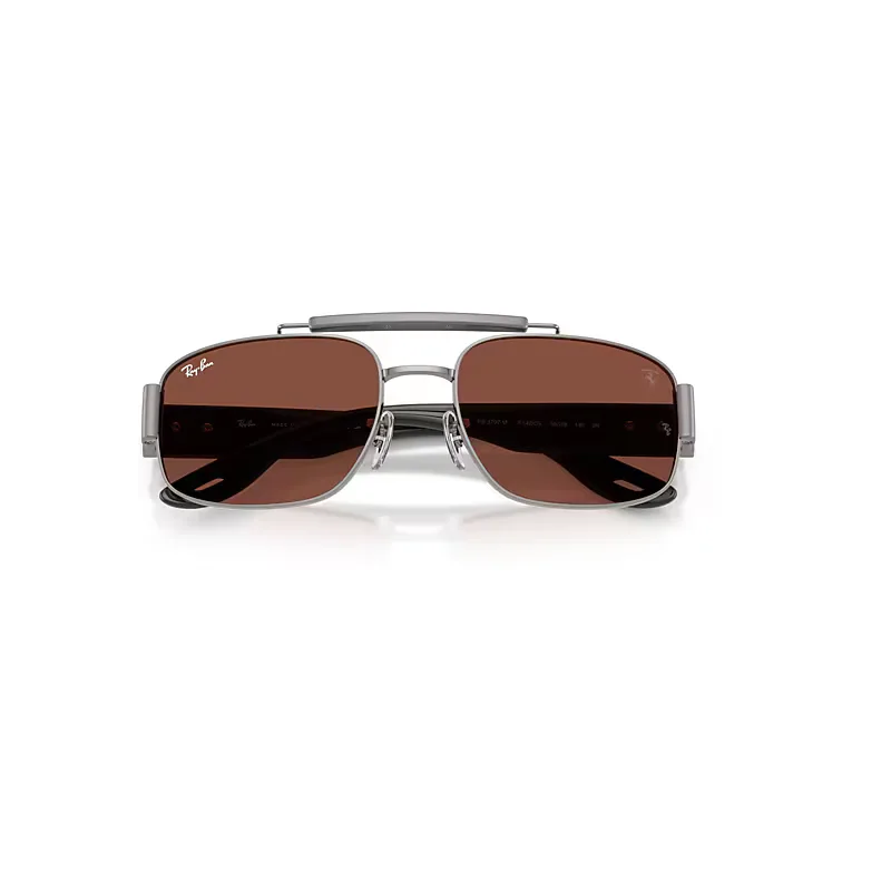 Rb3797m Scuderia Ferrari Collection Sunglasses Grey Frame Red Lenses 58-18 by Ray-Ban