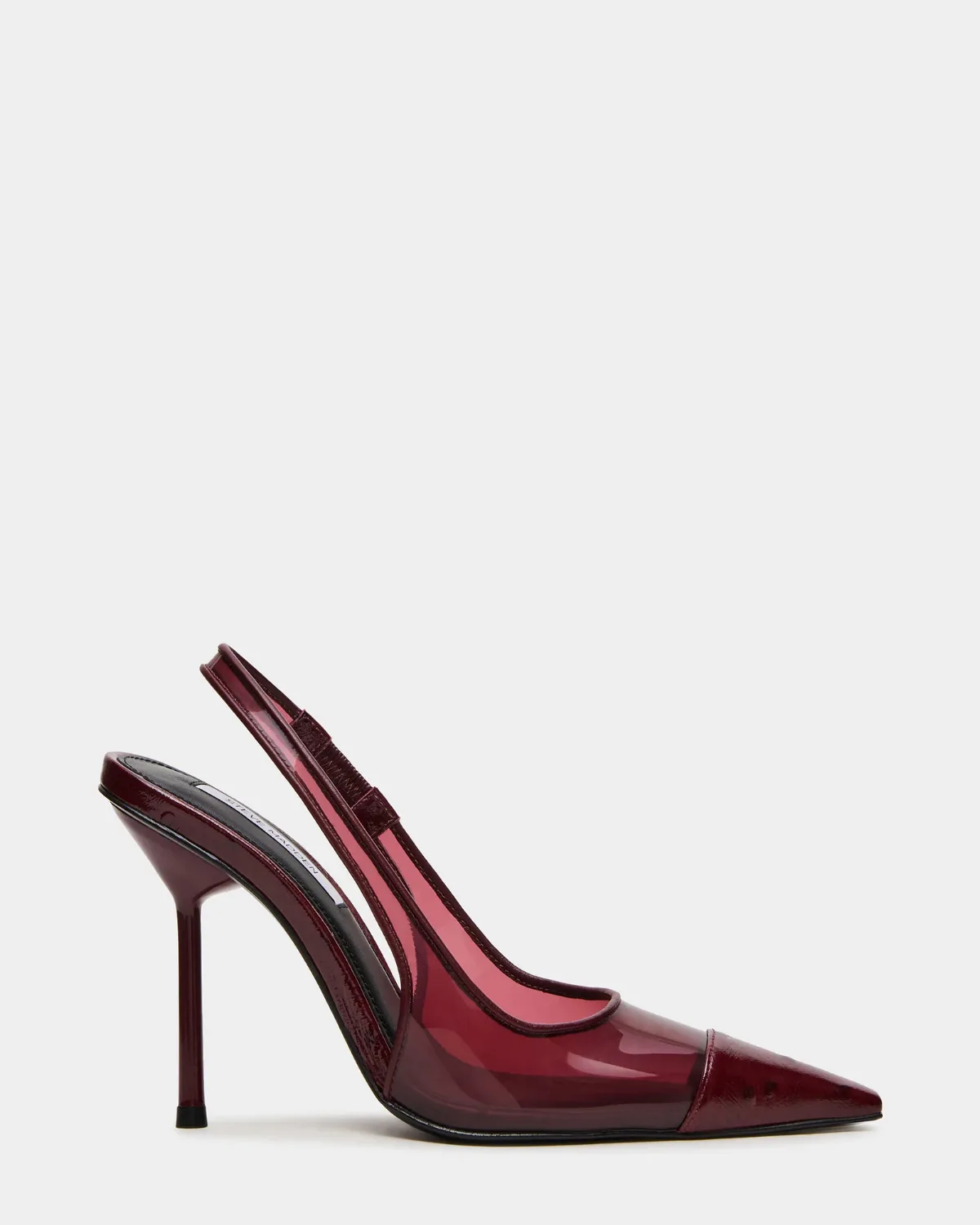 Prestige Dark Cherry Pointed Toe Heels - Leather by Steve Madden