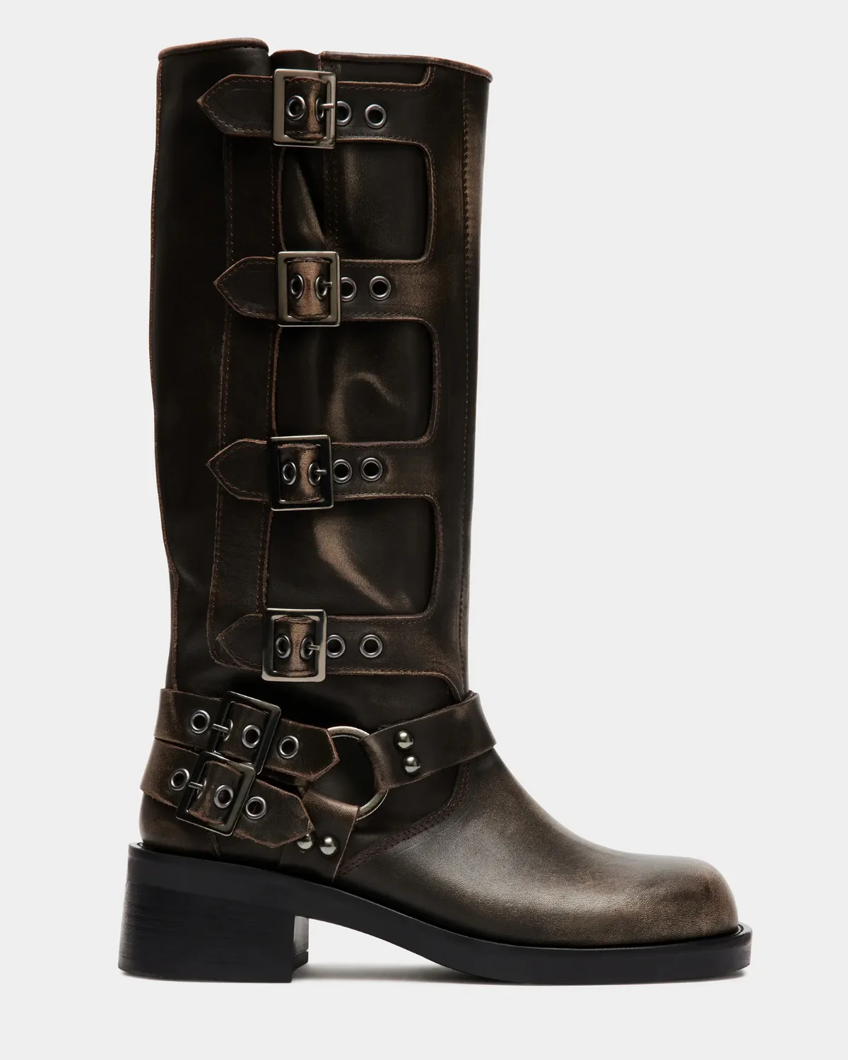 Rocky Knee High Boots - Leather by Steve Madden