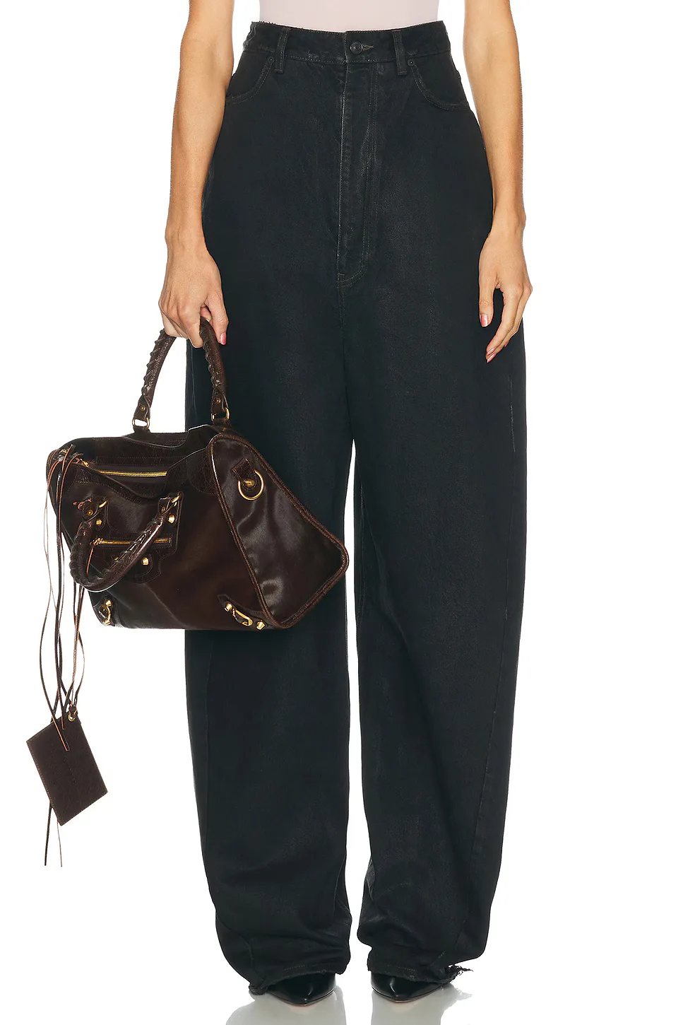 High Waist Barrel Twisted Leg by Balenciaga
