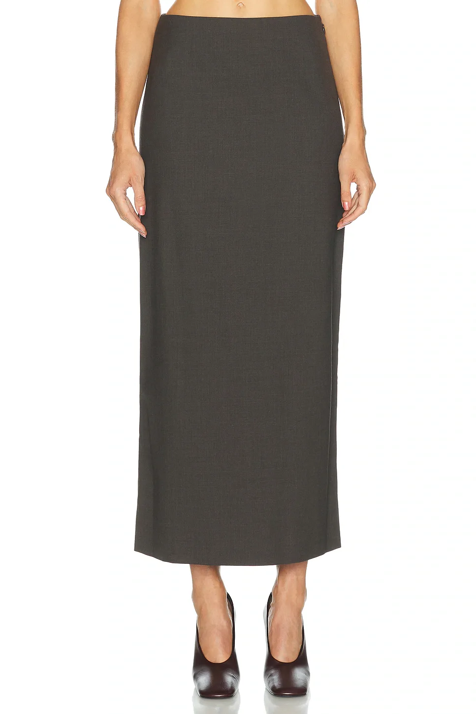 Samos Fitted Straight Maxi Skirt by Loulou De Saison