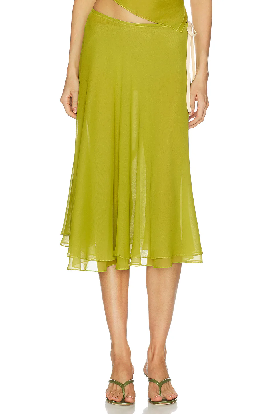 Flowy Chiffon Skirt by Tae Park