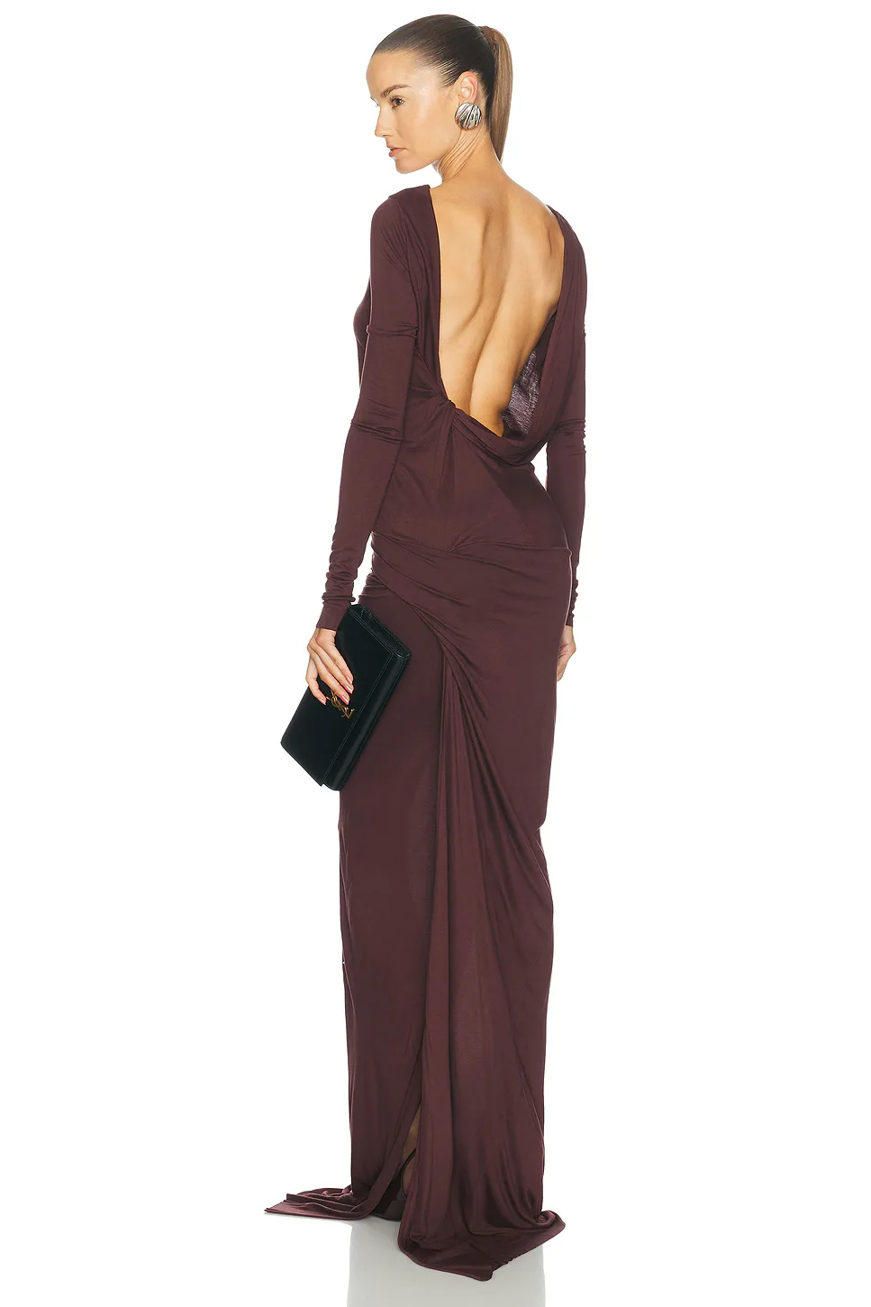RICK OWENS Lilies Long Sleeve Shailee Gown by Rick Owens