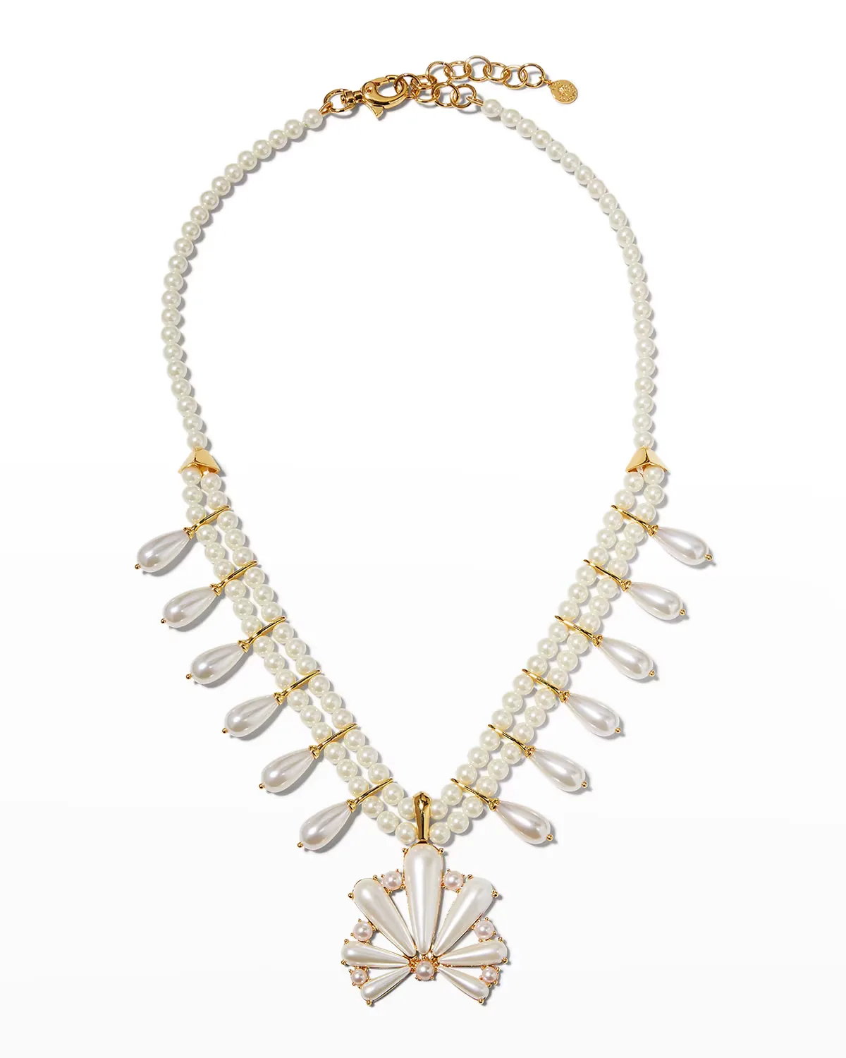 Scalloped Pearly Statement Necklace by Lele Sadoughi