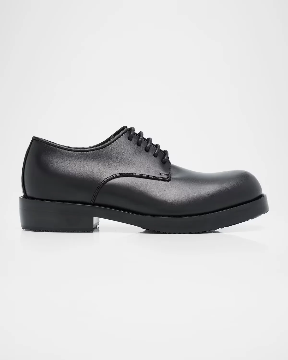Calf Leather Rubber-Sole Derby Shoes by Dries Van Noten