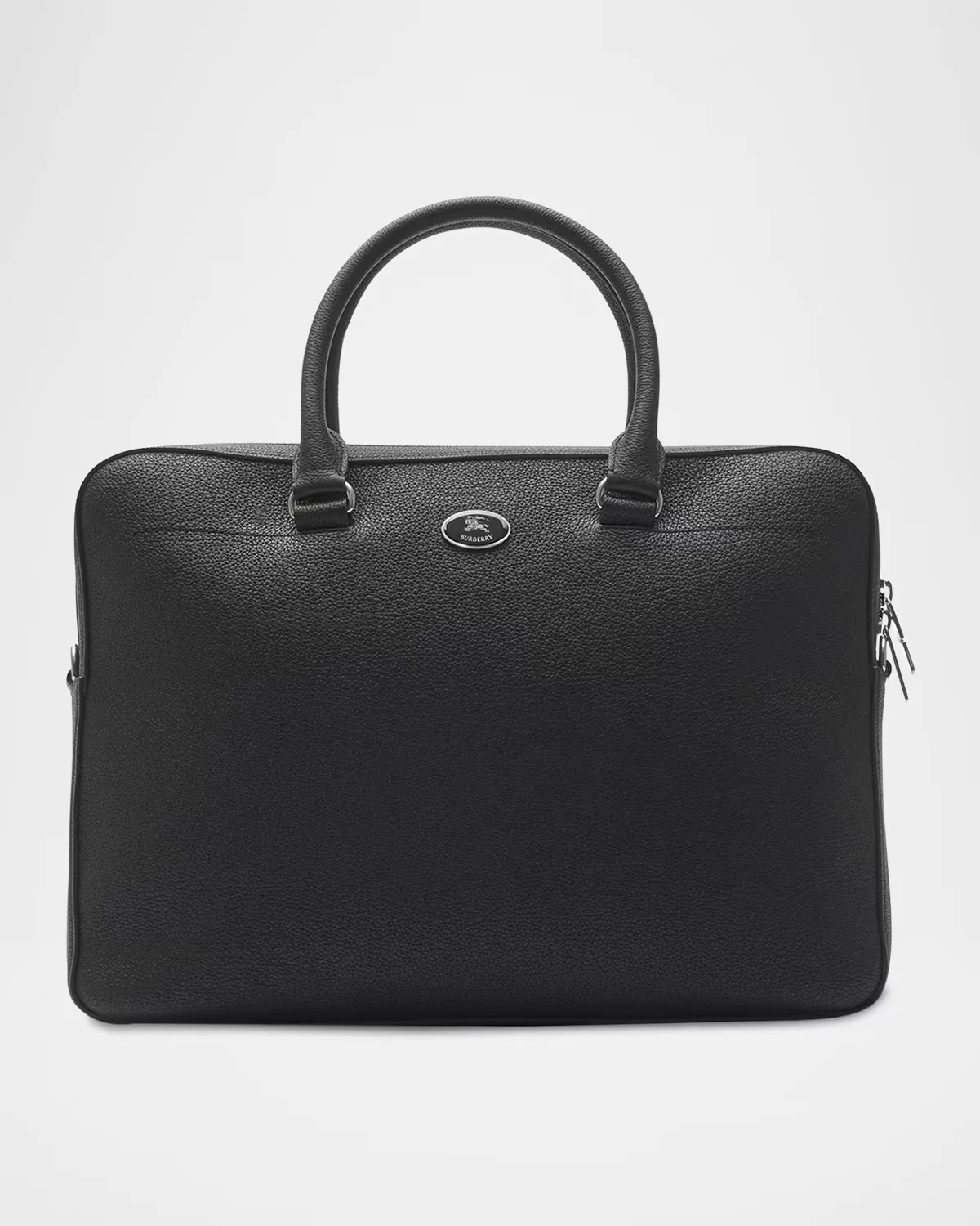 Logo Leather Briefcase by Burberry