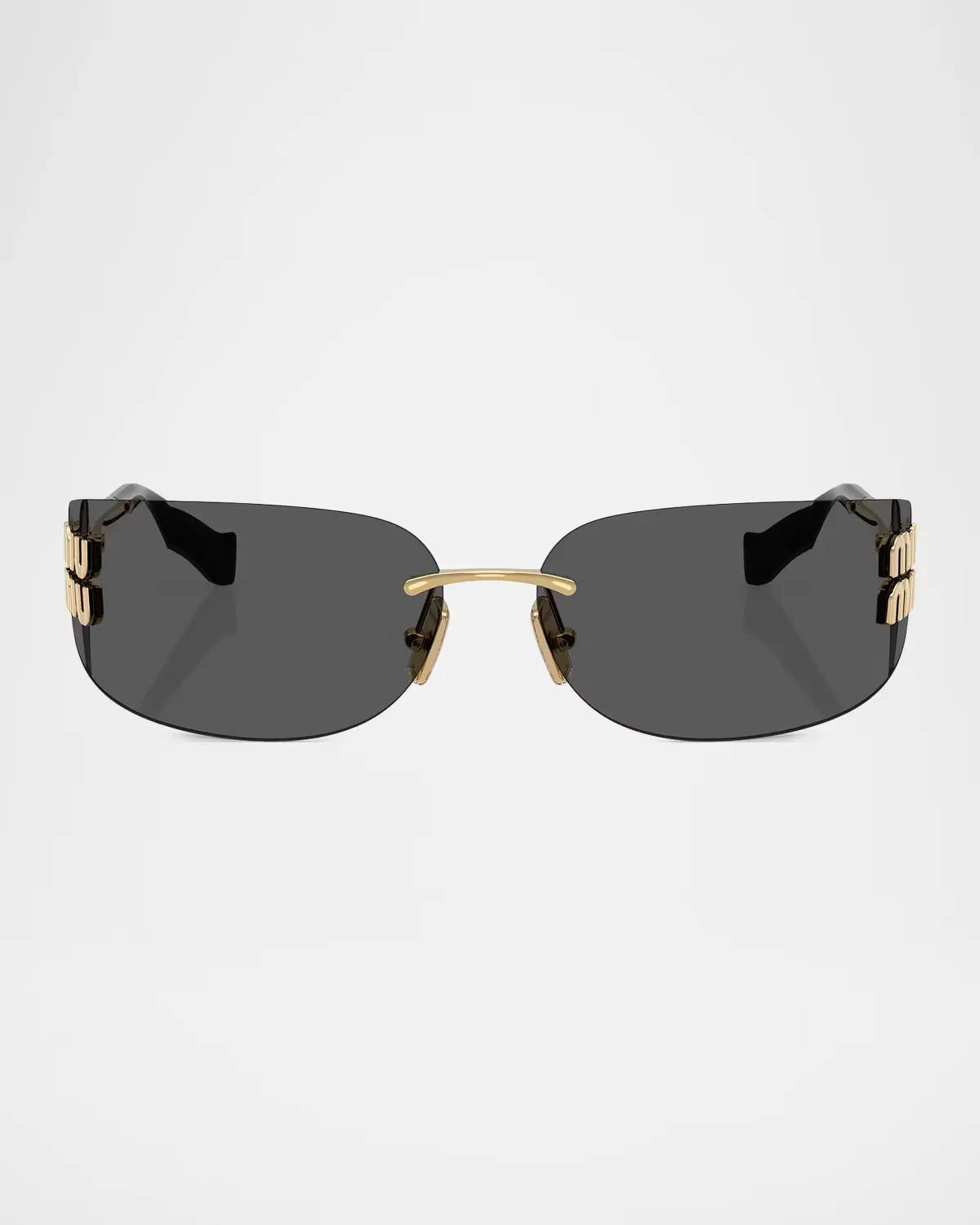 Rectangular Metal Sunglasses by Miu Miu