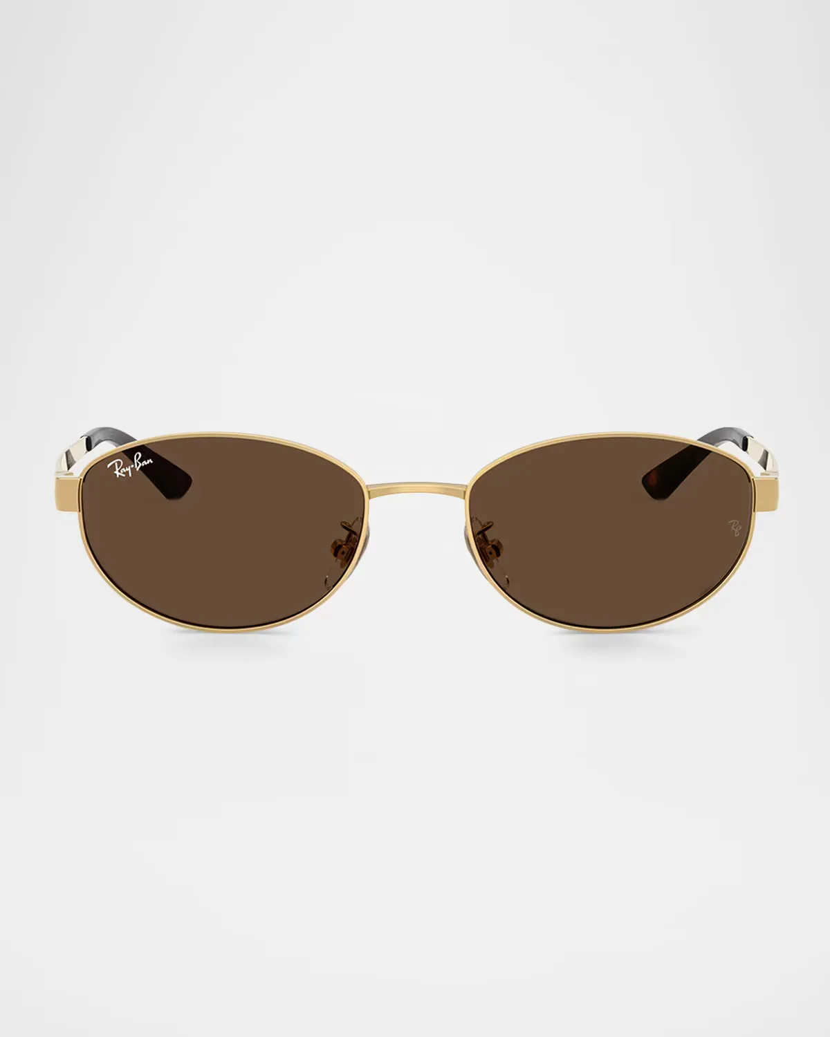 RB3774D 55mm Metal Oval Sunglasses