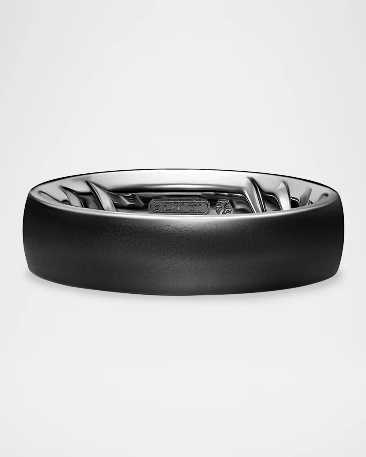 Streamline Band Ring in Black Titanium, 6mm by David Yurman
