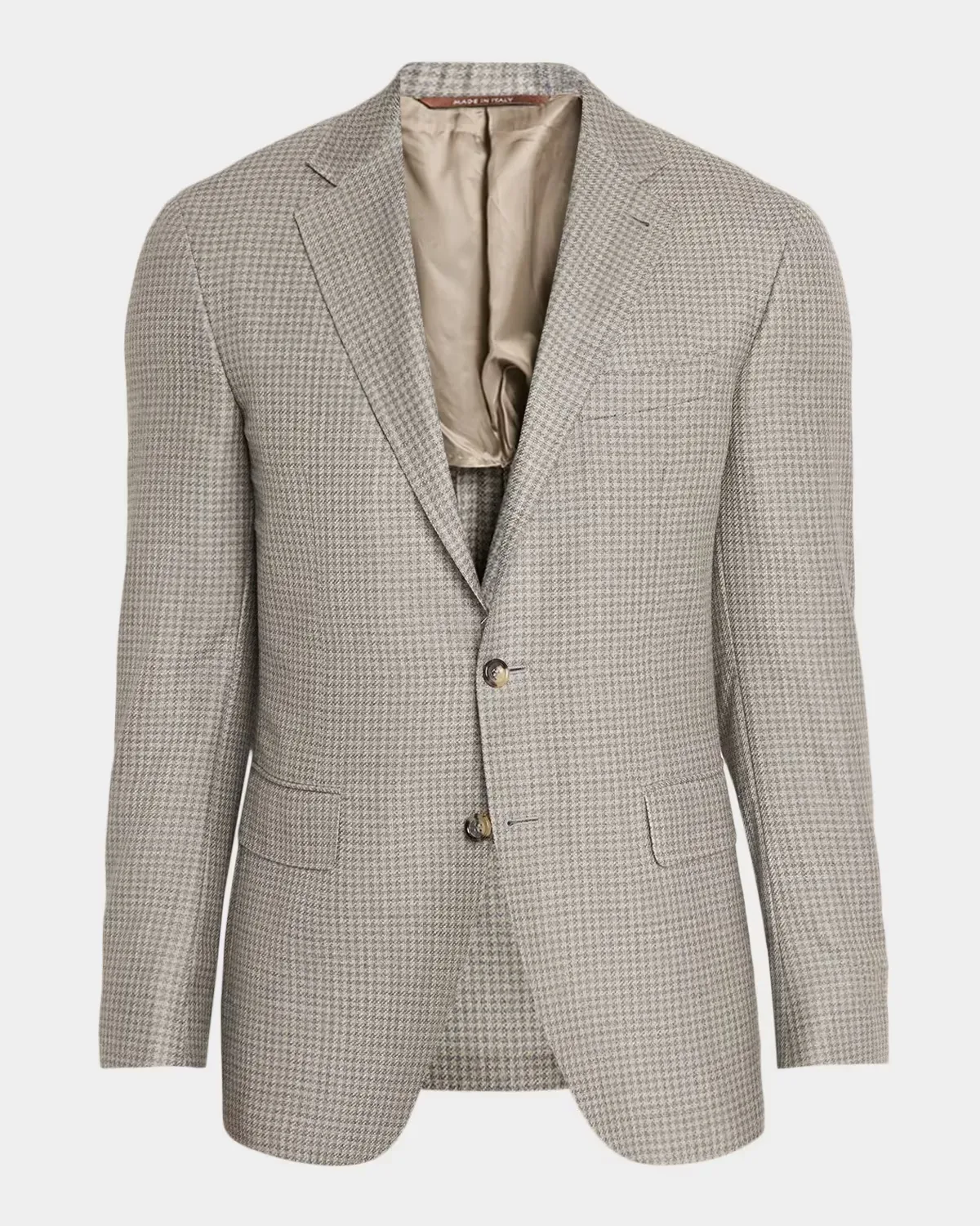 Kei Houndstooth Single-Breasted Sport Coat by Canali