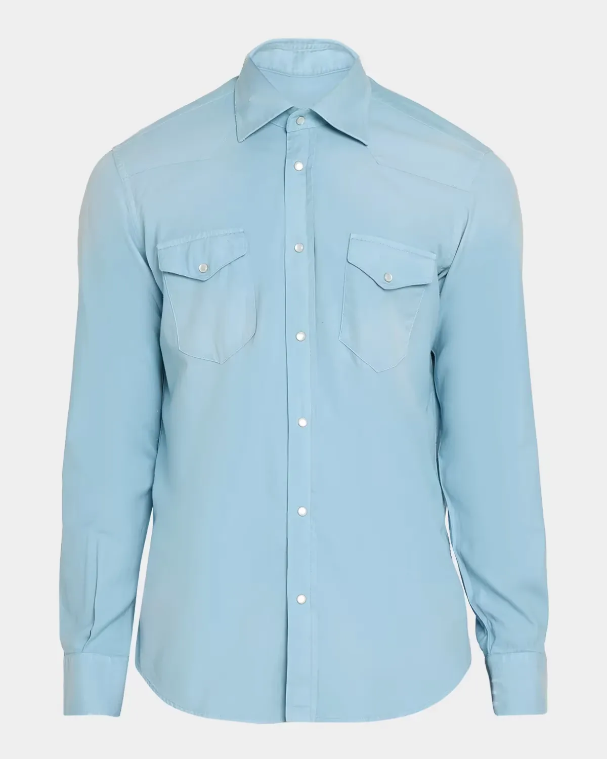 Faded Flannel Western Shirt by Kiton