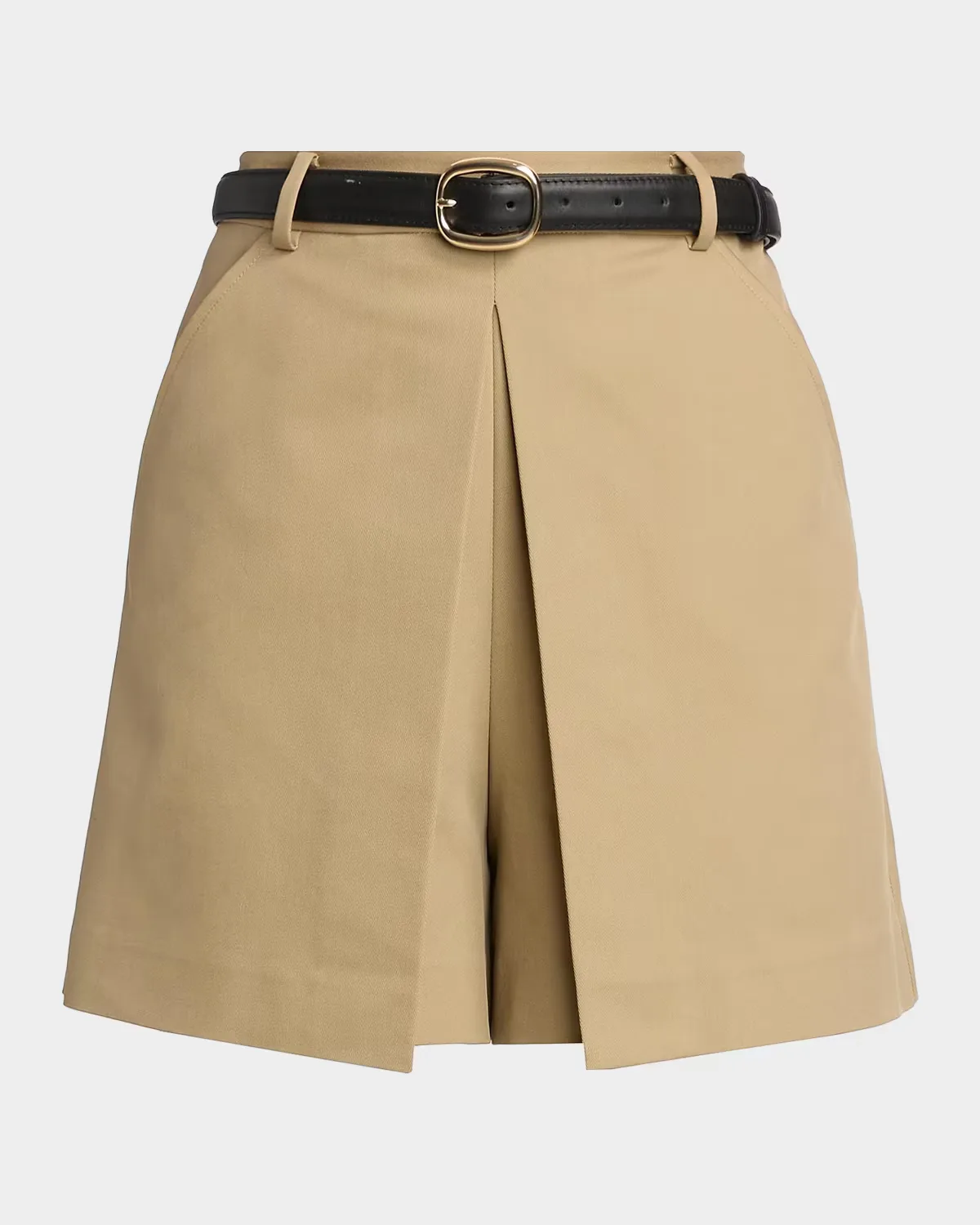 Gaberdine Belted Skort by Self Portrait