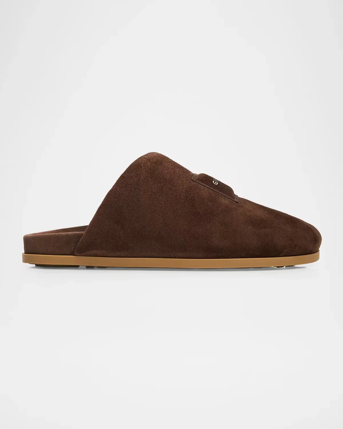Puffy Asymmetric Suede Mules by GIVENCHY