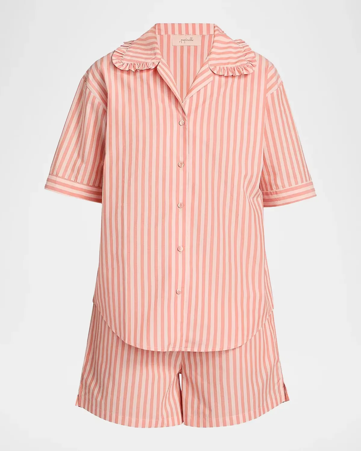 Striped Cotton Short Pajamas by Papinelle