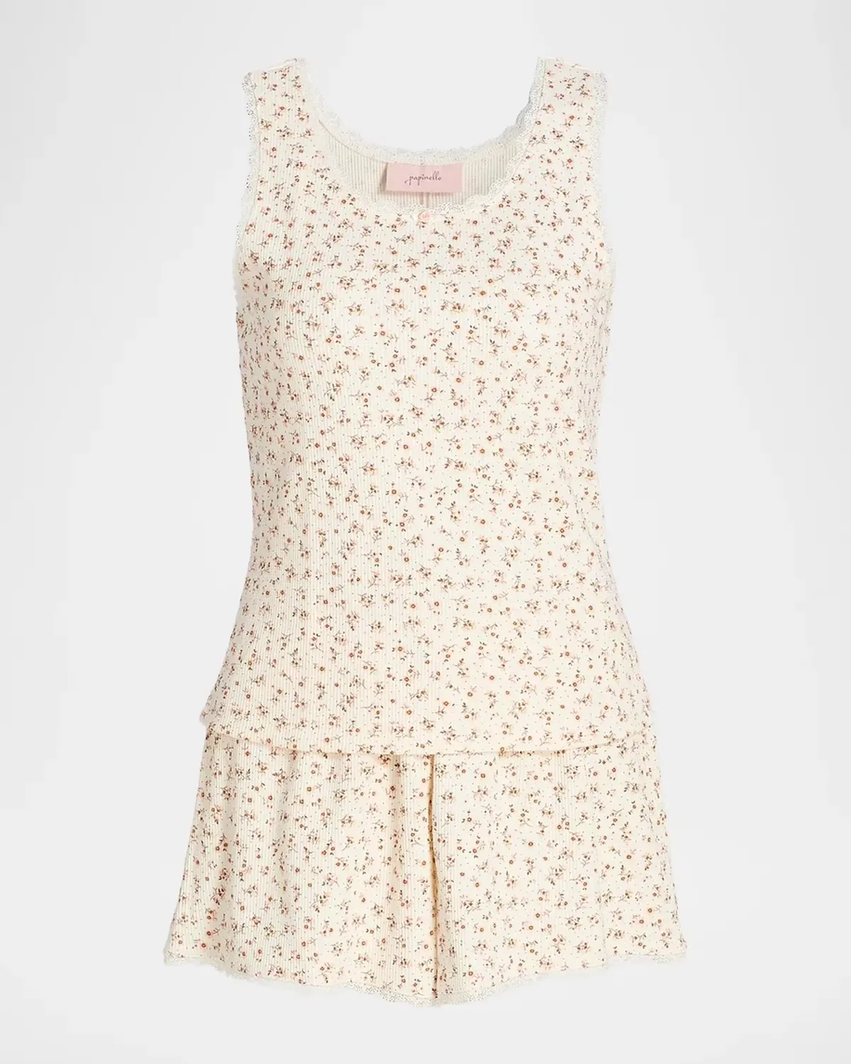 Claire Floral Cotton Short Pajamas by Papinelle