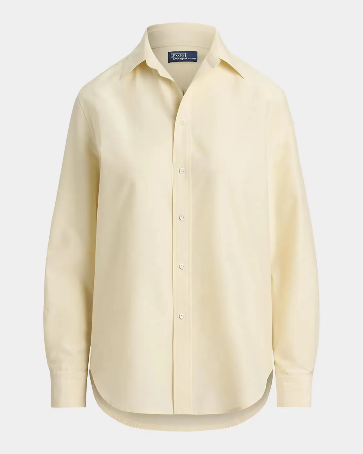 Relaxed Fit Cotton-Silk Shirt by Polo Ralph Lauren
