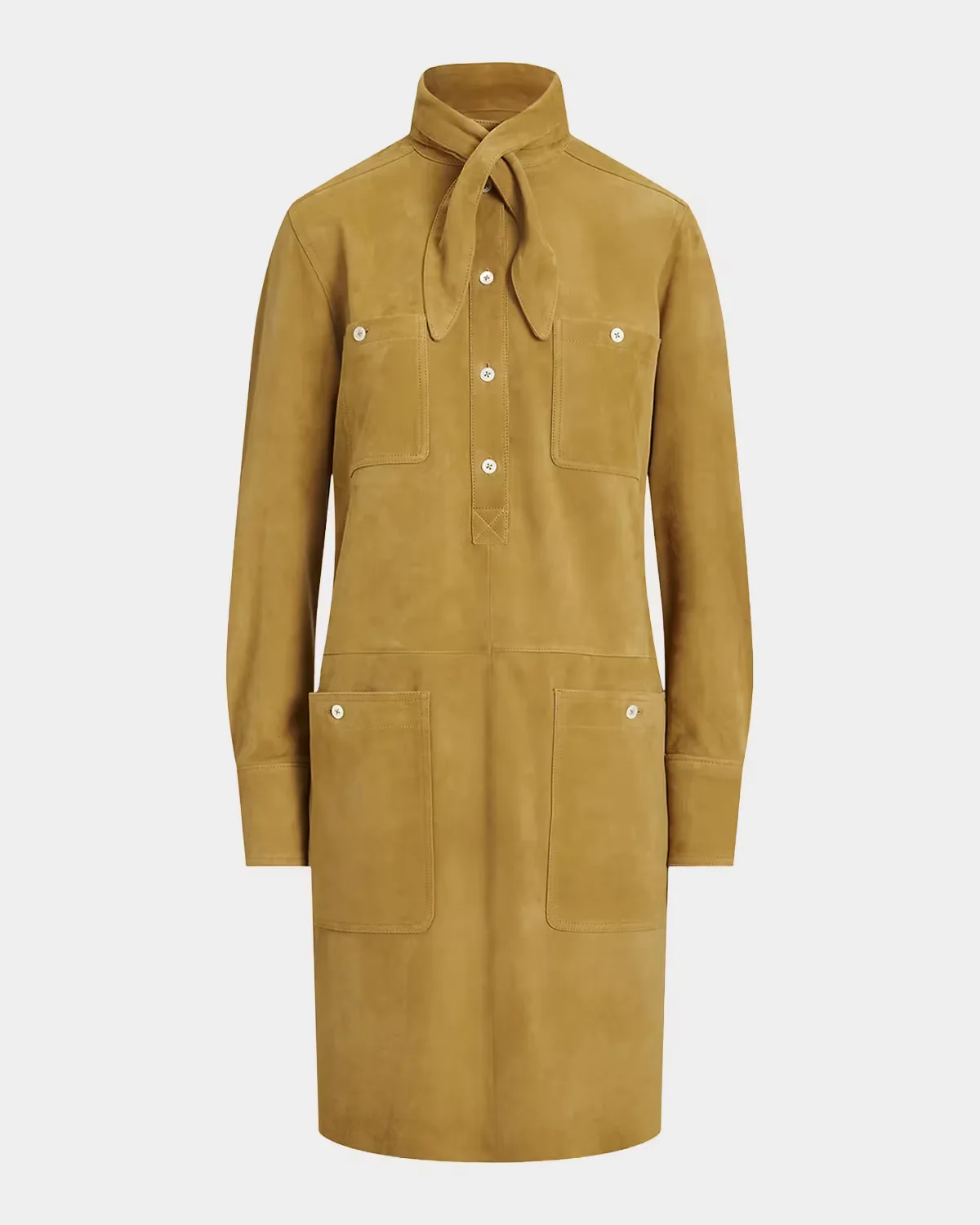 Suede Utility Mini Dress by Polo Ralph Lauren