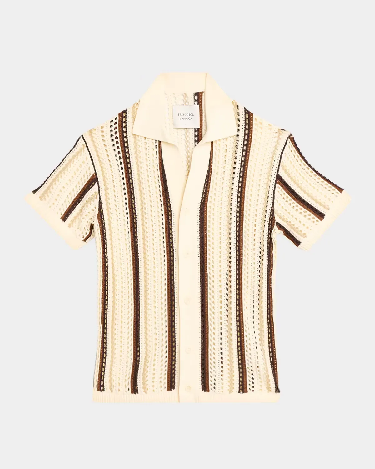 Pinto Crochet Cotton Short-Sleeve Shirt