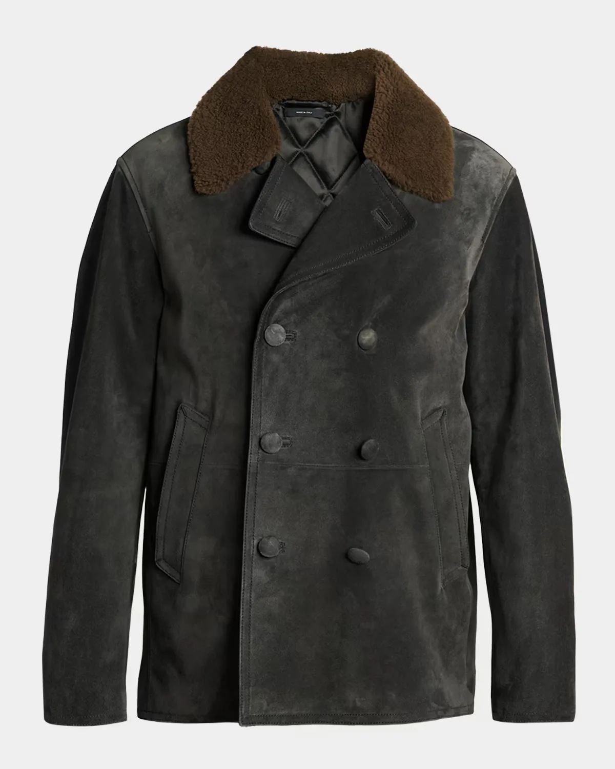 Suede Double-Breasted Jacket by Tom Ford