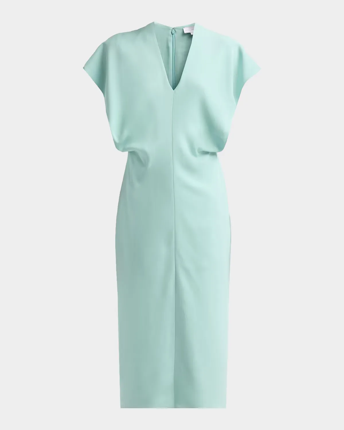 V-Neck Blouson Midi Dress by Stella McCartney