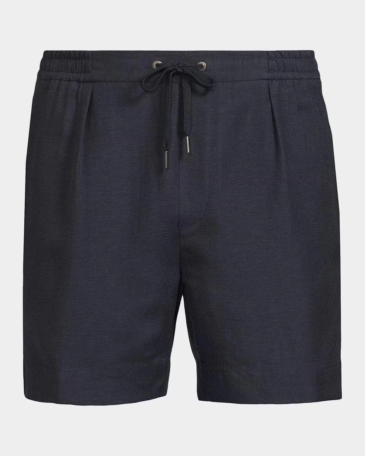 Hand-Tailored Pleated Silk-Linen Shorts by Polo Ralph Lauren