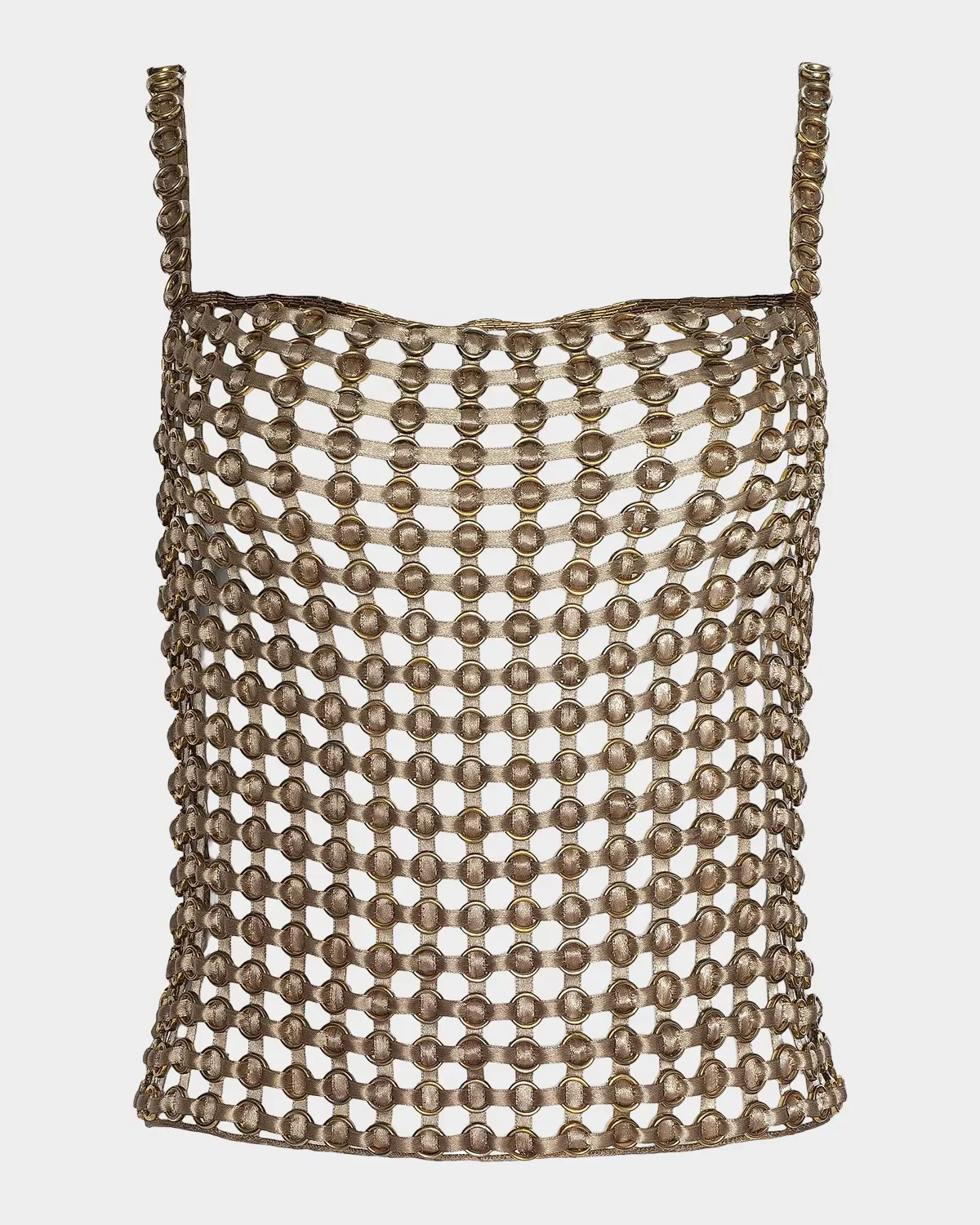 Joanette Ribbon-Woven Tank