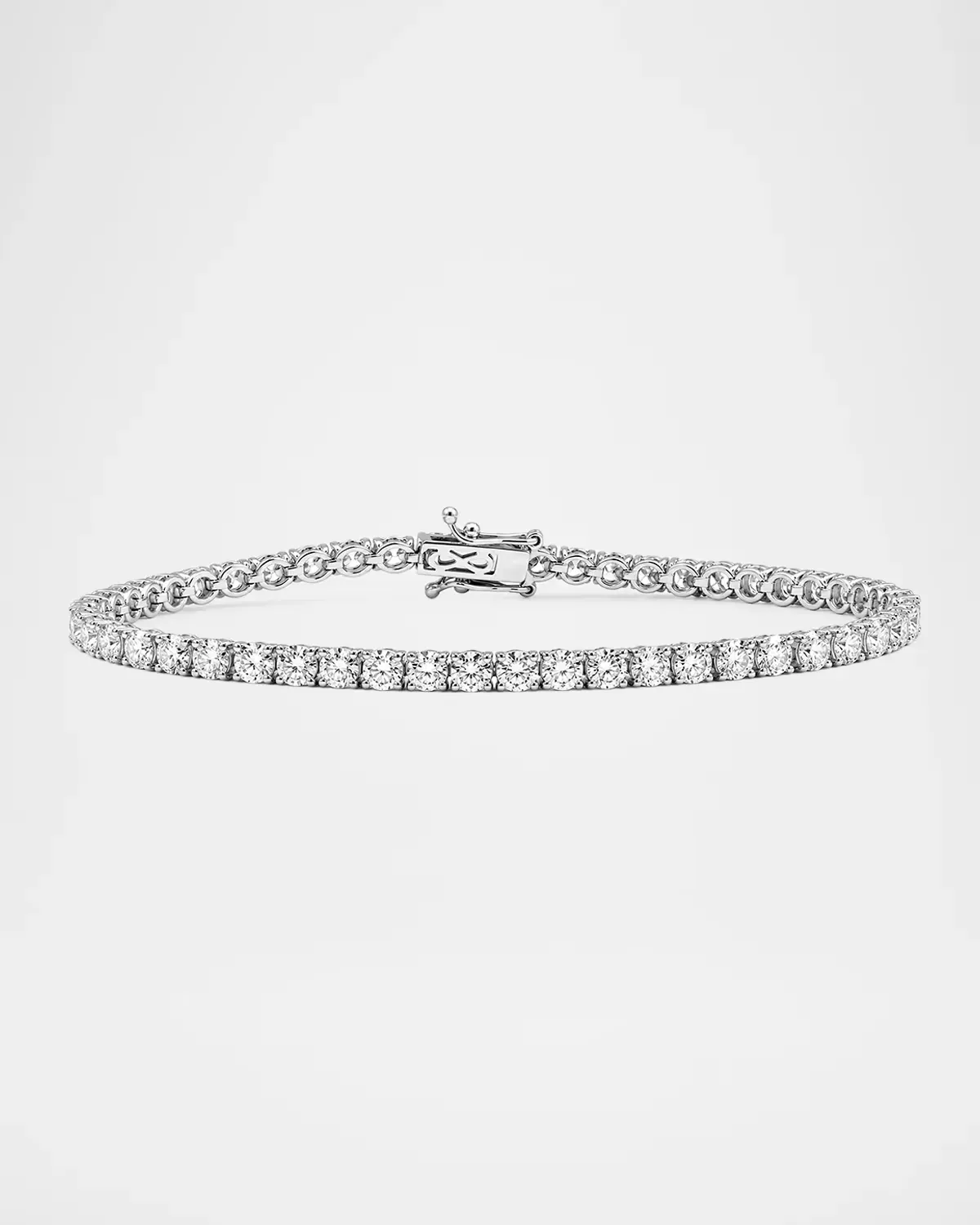 Lab-Grown Diamond 18K White Gold Tennis Bracelet, 7.0tcw by Lab Grown Diamonds