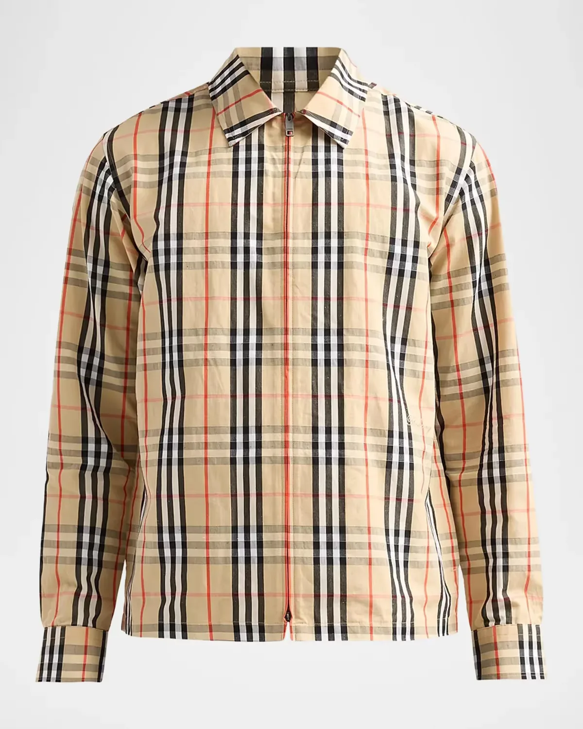 Ollie Check Cotton-Linen Overshirt by Burberry