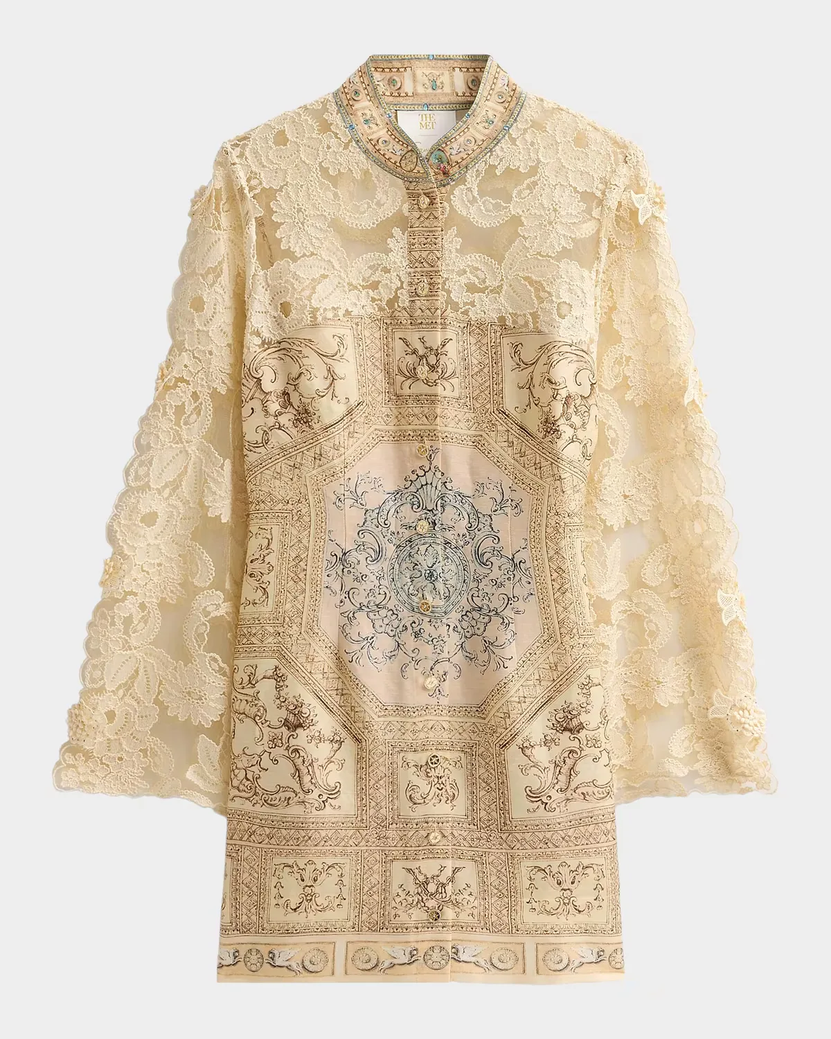 Camilla x MET Mixed-Media Lace Mini Dress by Camilla