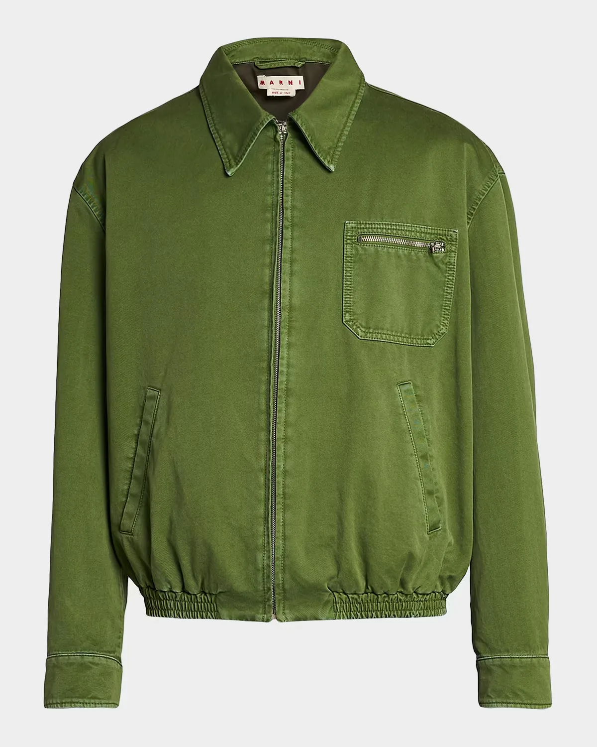 Cotton Full-Zip Blouson Jacket by Marni