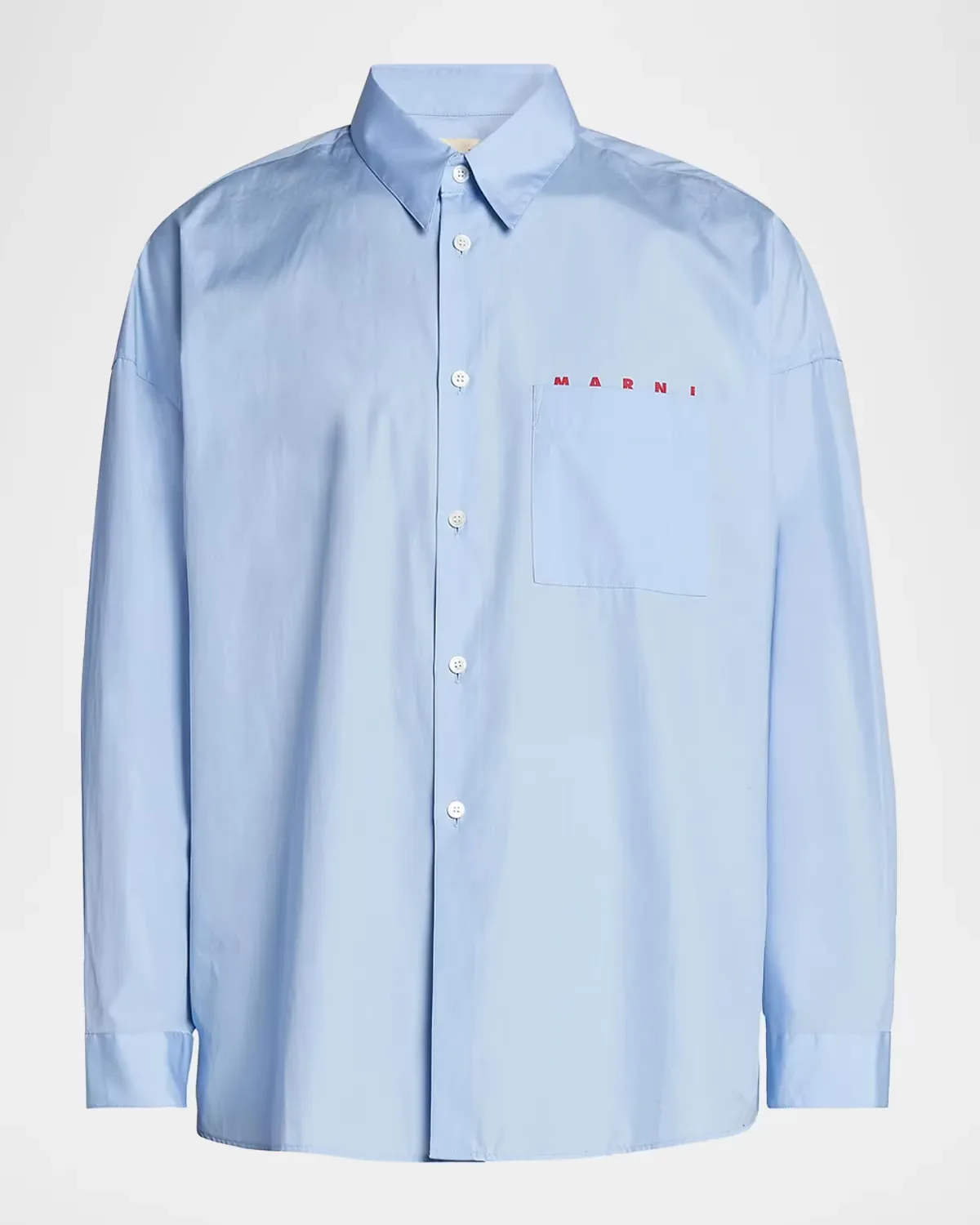 Logo Cotton Poplin Shirt by Marni