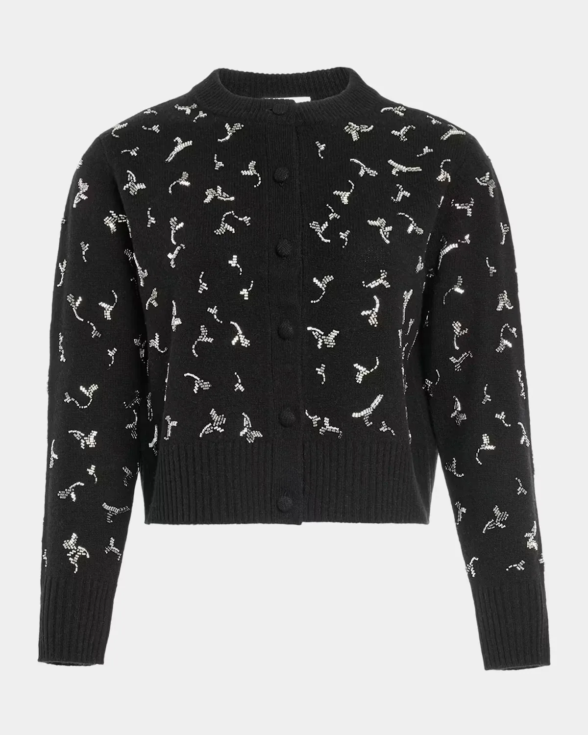 Vaughn Beaded Wool Crewneck Sweater by Altuzarra