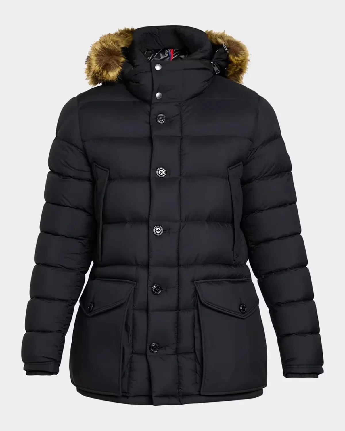 Clunye Faux-Fur-Trim Down Jacket by Moncler