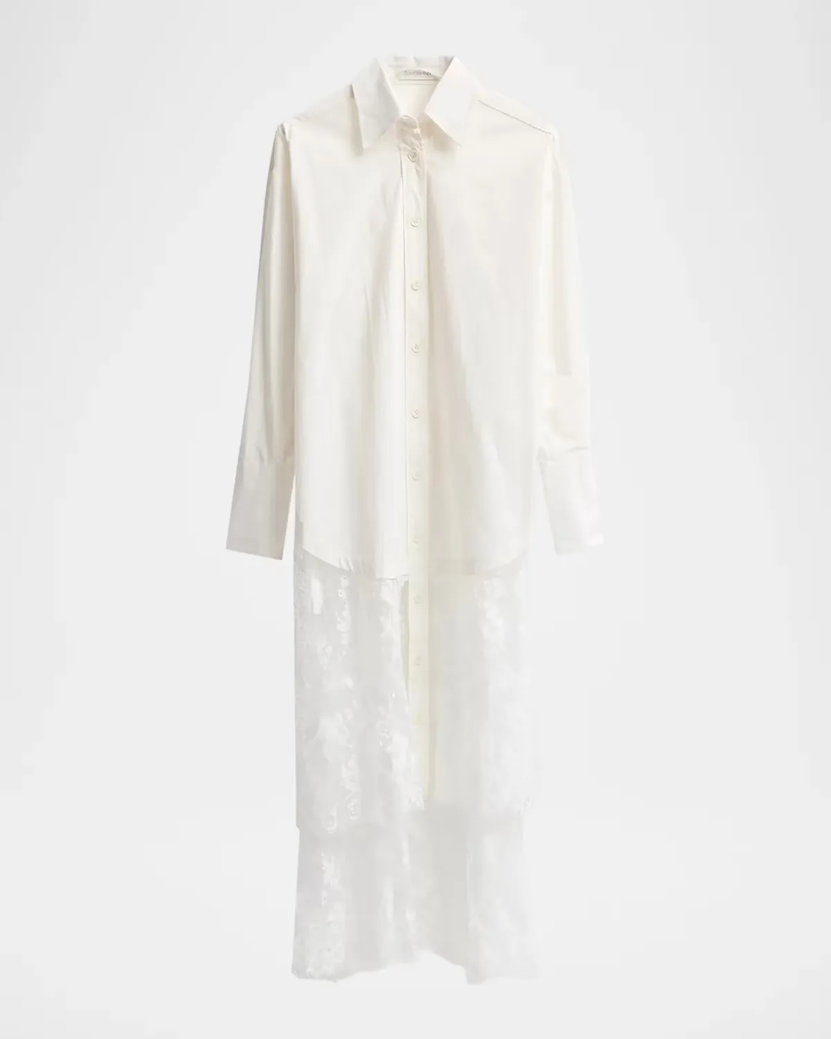 Valiant Lace Cotton Tunic Shirt by Zimmermann
