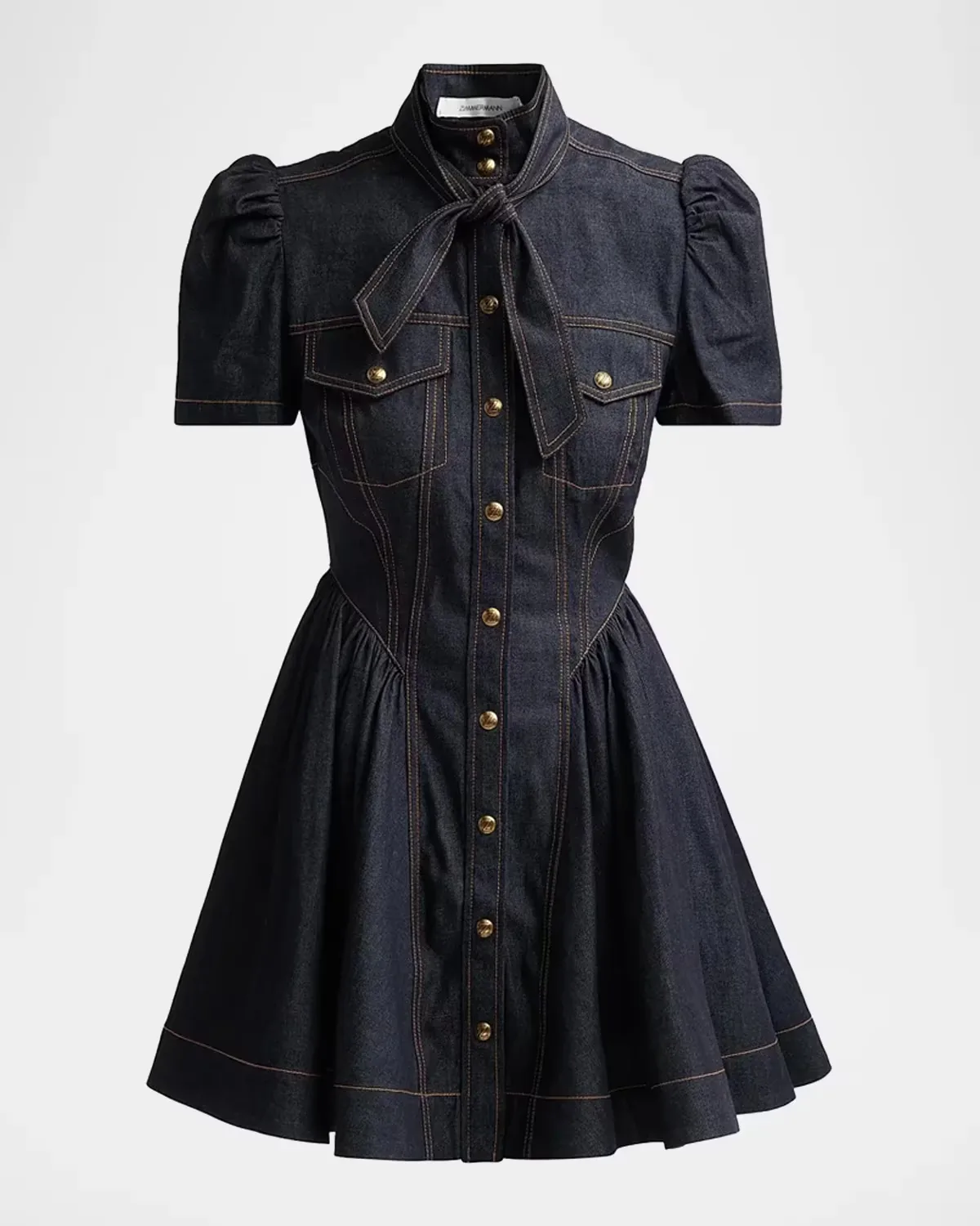 Denim Corset Minidress by Zimmermann