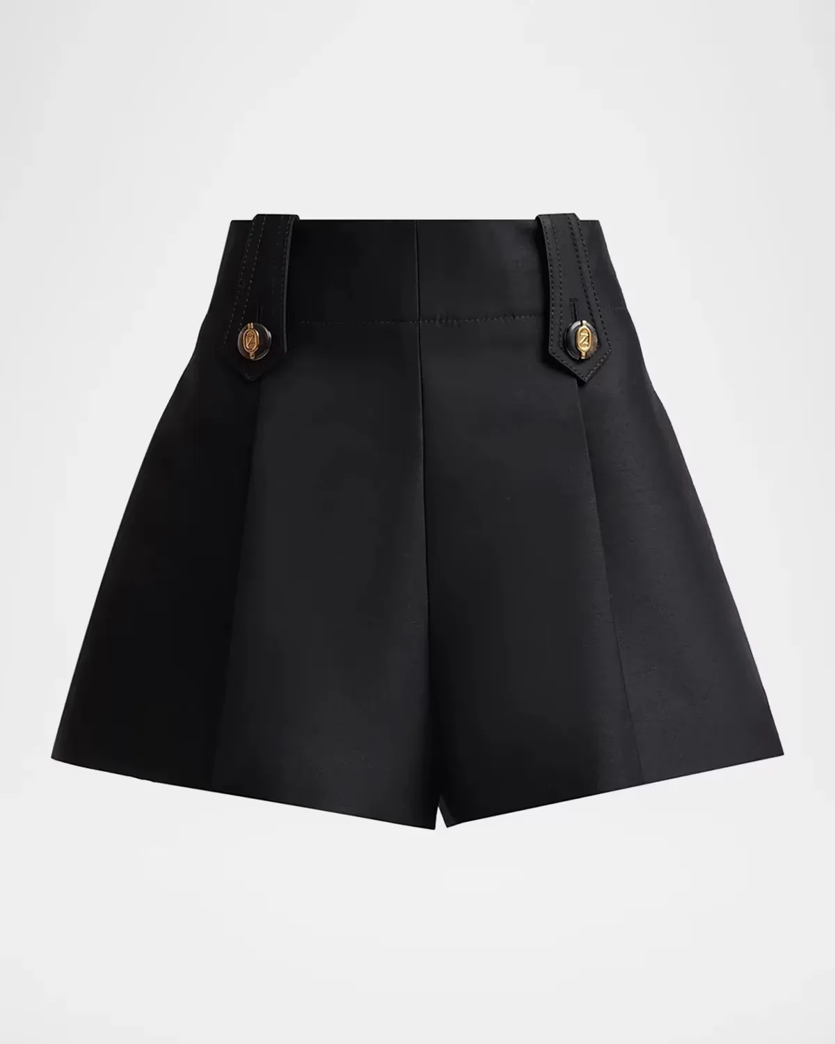 Valiant Wool-Silk Tailored Shorts by Zimmermann