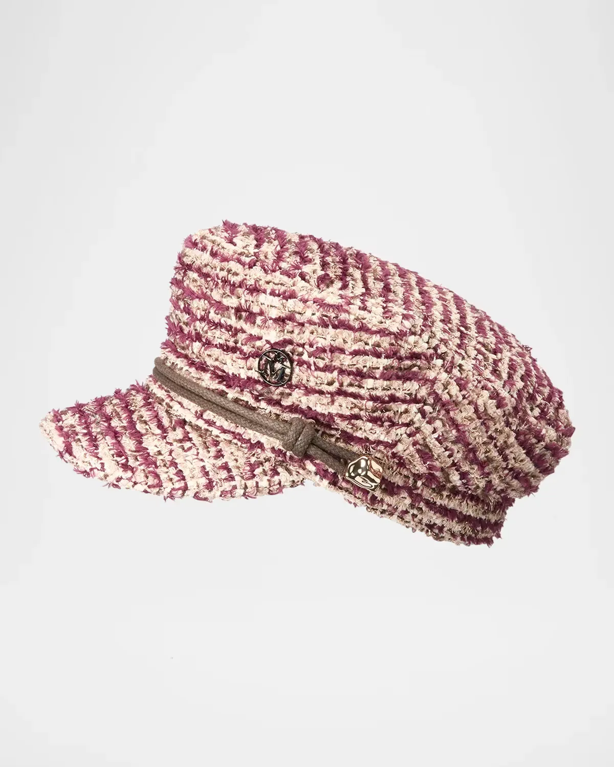 Abby Tweed Newsboy Cap by Maison Michel