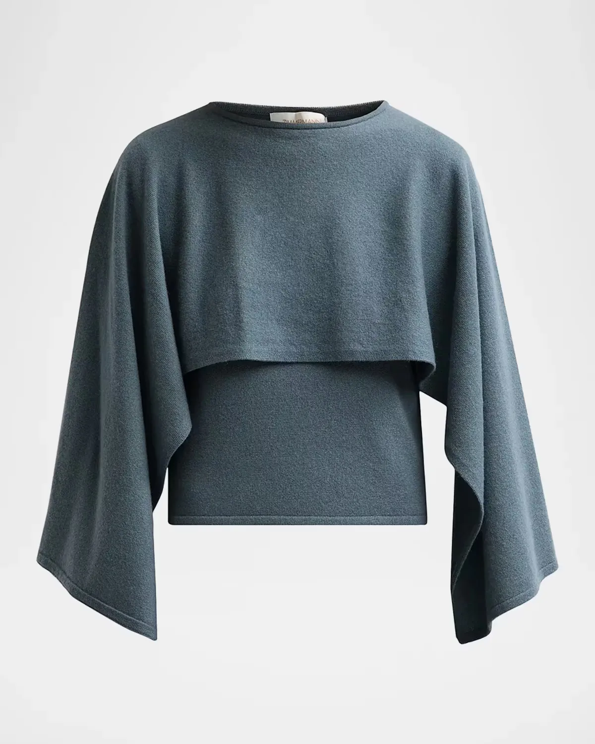 Valiant Wool Draped Sweater by Zimmermann